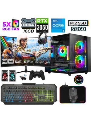 Xaser River X30 I5 10400F 16GB Ram 512GB M.2 Nvme SSD RTX3050 23.8" 200Hz Oyuncu Tavsiye Sistem