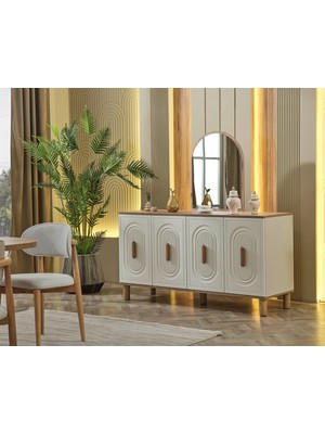 İNDEPPO Asel Konsol Ayna Mat Aytaşı Mdflam