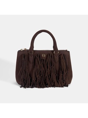 Desa Kadın Acı Kahve Püskül Detaylı Süet El Çantası