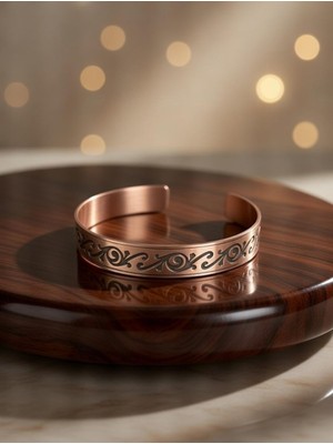 Anka Select El Yapımı Doğal Enerji Artırıcı Koruyucu Saf Bakır Bileklik %100 Bakır