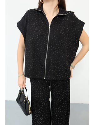 Prenses Bayan yelekli Taşlı Takım