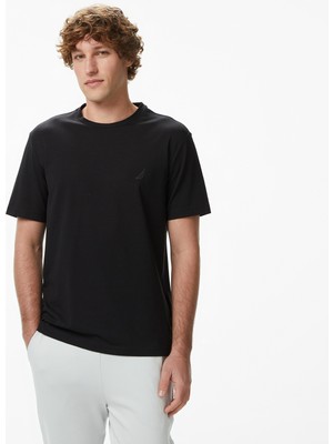 Nautica Erkek Siyah Regular Fit T-Shirt V65361T.0TB