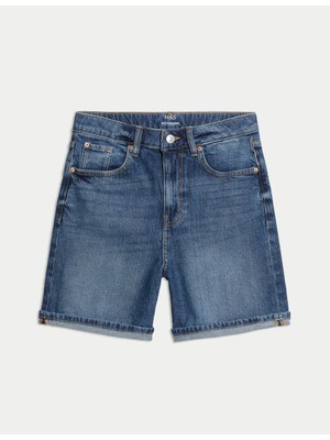 Marks & Spencer Denim Boyfriend Şort