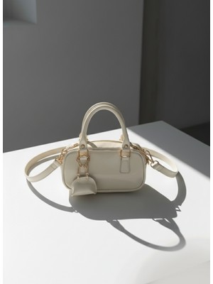 Kadın Çarmlı Krem El Çantası