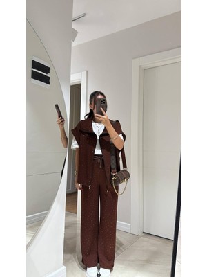 Bayan yelekli Prenses Taşlı Takım