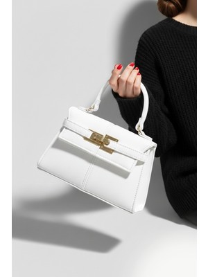 Kadın Beyaz Omuz Çantası