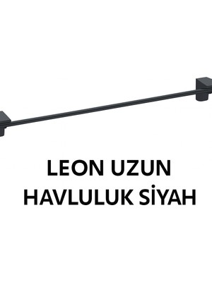 Onno Leon Uzun Havluluk Siyah