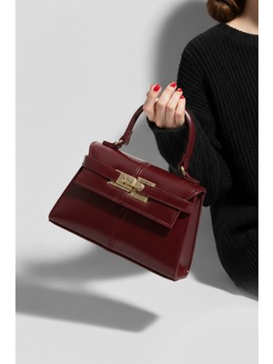 Kadın Bordo Omuz Çantası