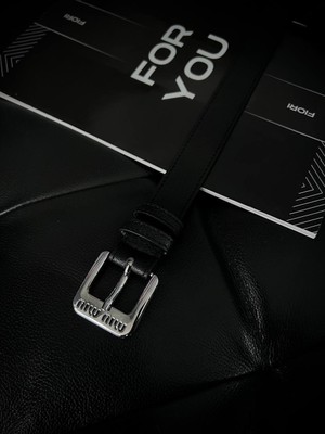 Fiori Yazılı Tokalı Köprülü Kadın Kemer, Pantolon Kemeri, Ceket Kemeri, Elbise Kemeri, Gömlek Kemeri