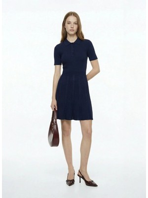 Fabrika Triko Elbise, Xl, Lacivert