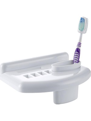 Mcg® Banyo Diş Macunu Diş Fırçası Tutacağı Bardağı Fırçalık Stand
