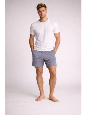 Pemilo Erkek Cepli % 100 Pamuk Şort