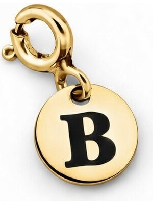 Silveranka 925 Ayar Gümüş B Harfi Kolye Ucu - Charm