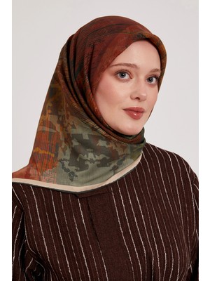 Levidor Royal Eşarp Batik Desen Zümrüt