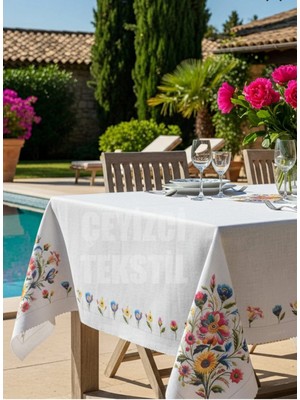 Karamanlı Home 1 Adet 50X 70 cm Dijital Baskılı Yastık Kılıfı Hediyeli Heydiyelik Günlük Leke Tutmaz Ütü Istemez Dertsiz Dijital Baskılı Masa Örtüsü 160 X220 cm