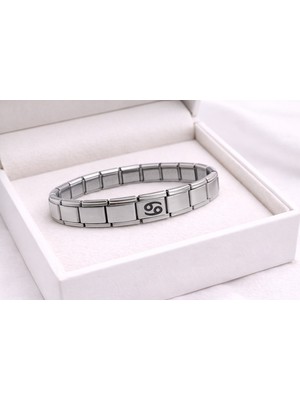 Sylar Çelik Nomination Bileklik Yengeç Burcu | Paslanmaz Çelik Burç Bilekliği | Zarif ve Anlamlı Tasarım