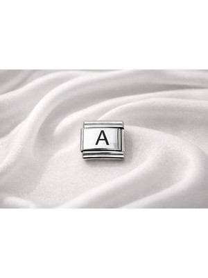 Sylar Nomination Uyumlu A Harfi Charm – Çelik Harfli Bileklik Aksesuarı, Kişiye Özel Modüler Takı