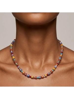 THEIA GemWorks Zea - İnci, Mercan, Turkuaz & Elektro Lav Taşlı Kolye