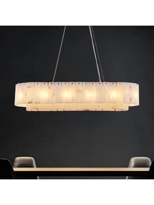 Ronisu Aydınlatma Eterna Sarkıt Mermer Avize – Yüksek Tavan Uyumlu Avize Ra-Avz- 3968-12-68