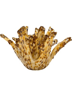 Lara Decor Turuncu Cam Mercan Obje