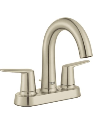 Grohe 20582EN0, Veletto 2 Kulplu 4 Merkezli Banyo Bataryası, Fırçalanmış Nikel