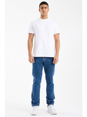 JUST UNIQUE DENIM J.U.D Rene 279 Normal Bel Koyu Mavi 90's Straight Jeans Erkek