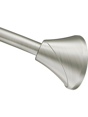 Moen Fırçalanmış Nikel 5 Ayak Ayarlanabilir Gerginlik Banyo Duşları Için Tek Kavisli Duş Perdesi Çub