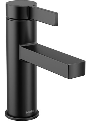 Moen Beric Mat Siyah Modern Tek Kolu Tek Delikli Banyo Bataryası Tahliye Düzeneği ve Banyo Lavabonuz