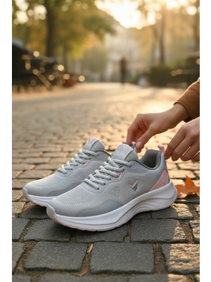 Enoch Kadın Spor Ayakkabı Nefes Alabilir Örme Saya Antrenman Sneaker Ayakkabısı