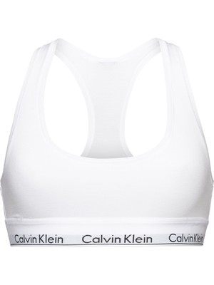 Calvin Klein Kadın Beyaz Bralet Yumuşak Doku ve Esnek Yapı ile Gün Boyu Konfor Sunar