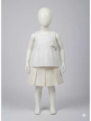 Benetton Kız Bebek Keten Bluz