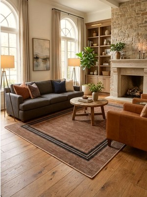 Brillant Sisal Hasır Görünümlü Lateks Taban Yolluk Antre Halı