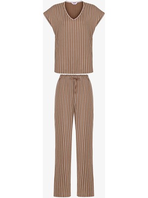 Penti Açık Kahverengi Hera Pantolon Pijama Takımı