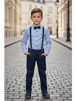 Pina Kids Erkek Çocuk Askılı Papyonlu Ikili Takım