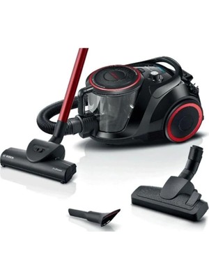 BOSCH BGS41POW2 Serie 6 Toz Torbasız Süpürge ProPower Siyah Turbo Başlık ve 0,2 L Toz Haznesi