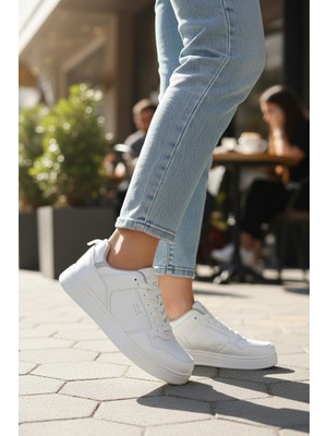 Enoch Kadın Spor Ayakkabı Perfore Detaylı Casual Sneaker Comfort Taban Günlük Yürüyüş Ayakkabısı