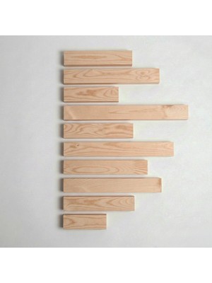 Ahşap Duvar Köşe Çıtası - 10 Parça Verniksiz/boyanabilir - Hazır Kesim Çam Duvar Çıtası