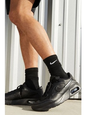 Nike Air Max Sc Leather Mens Sneaker Hakiki Deri Günlük Spor Ayakkabı Siyah