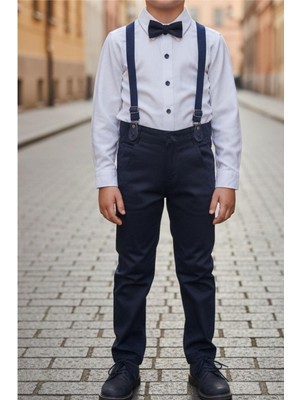 Pina Kids Erkek Çocuk Askılı Papyonlu Ikili Takım