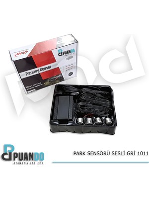 NİDO MODA Araca Özel Gri Park Sensörü Sesli Ikaz Sistemi 1011 - 4 Sensörlü Kit (Panç Hediyeli)