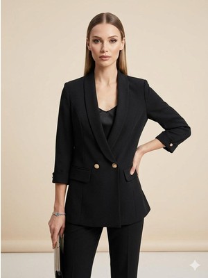 Ekol Şal Yaka Blazer Ceket 1106