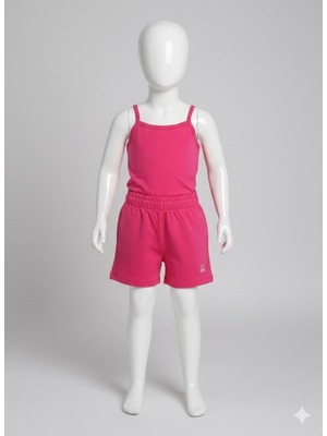 Benetton Kız Çocuk Koyu Pembe Şort