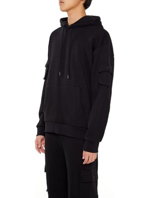 F21 French Terry Kargo Cepli Sweatshirt