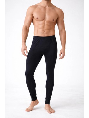 Vienetta Erkek Siyah Termal Tek Alt- Isı Yalıtımlı Esnek Kumaş