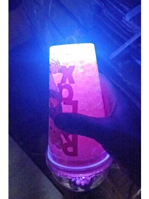 MiraLive Suluk Pipetli Meyve Görselli LED Işıklı 450 ml Çift Katman Mika Su Şişesi 2096 Kiwi