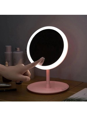MiraLive Dokunmatik LED Işıklı Makyaj Aynası Masa Üstü USB Şarjlı Makyaj Aynası