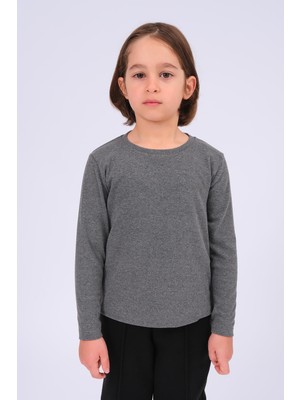Perendi Unisex Çocuk Bisiklet Yaka Uzun Kollu Basic Body