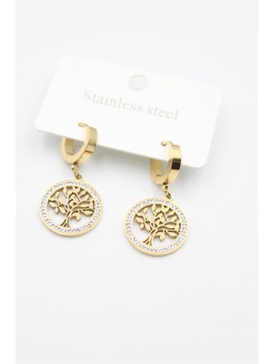 Royaleks Hayat Ağacı Küpe - Altın