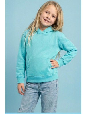 Perendi Unisex Kapüşonlu Kanguru Cepli Şardonlu Kışlık Sweatshirt
