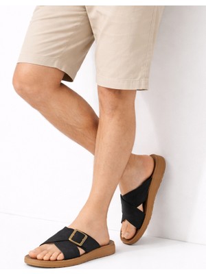 Wordex Kmr 10203 Erkek Plaj Havuz Bahçe Hafif Günlük Çapraz Terlik